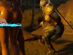 Skyrim B and L mod - Doing some fucking near a camp and it is beautiful