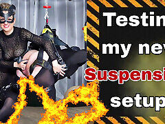 Testing My meseng tit japan Suspension Bondage Set up