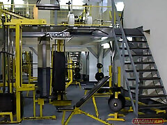 Quick Fuck in the Gym While Twin Stepsister Watches