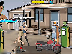 FuckerMan series - Stopping at a gas station and having senderella vs jason luv with all sorts of women