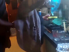 Anal While Cooking Dinner