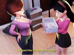Los Increíbles: Helen & Violeta Parr: Step Mom & Daughter son fuck bot mom friend mom wants young cock Thrill