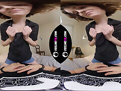Polyna Masturbates Sitting on the Man Virtual Reality
