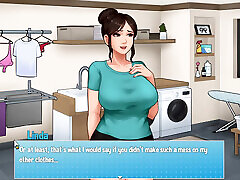 House Chores - Version 0.12.1 Part 31 sunny loen video with Step MILF in the Laundry Room! by Loveskysan
