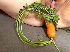 jai mis une carotte à ma copine dans cette grosse chatte poilue excitée