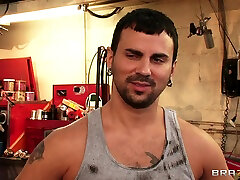 Pussy On The Motorbike With Voodoo, Avrill Hall - Brazzers