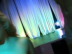Veronica Belli Dances on Stage and on Top of Giant Cock