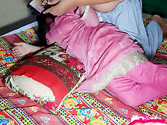 Desi Indian Stepsister Watching Porn Video, Step Brother Fucks his Step Sister With clear Hindi voice