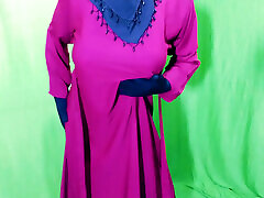 Beautiful Amena Bhabhi has sex indoors wearing a burqa and hijab