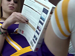 Cock teasing cheerleader Soleil Marks