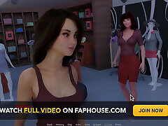 Fucking Stepcousin in Dressing Room- Away From Home Animated Porn Gameplay
