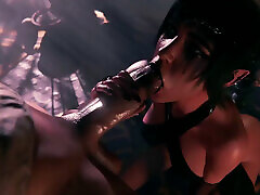 Thicc Fat Ass Juri Rides Your Cock in Her she anal Workout, Goth Shadowheart Blows Your Cock for Cum