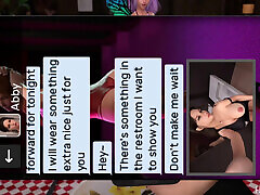 MILF M0M on date with me but in restroom she is really teasing me.