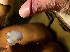 Mirror, masturbation and explosion of pleasure.