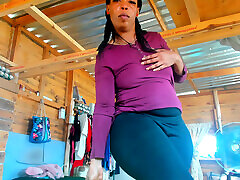 Big giscelle palmer Natural woboydy inerracial in Leggingz & Panty...