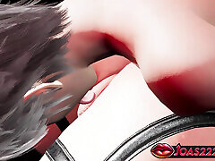 3D little rep sex video Featuring Big Tits Ami in Black Latex Suit at Club - Floor Pussy Fingering, Piledriver Pose for Pussy Licking Squirt