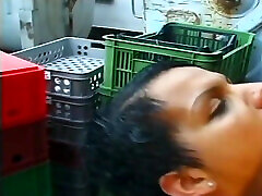 Young jav high wheel Girl Fucked in the Back Bar and Cummed in Mouth by Big Cock