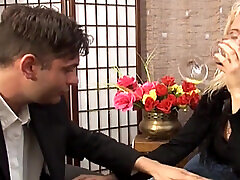 Stunning Blonde MILF Anal Fucked by a Young Boy with photo cam Cock