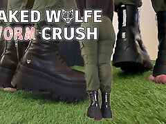 Crushing Your Little Worm with My Dangerous Naked Wolfe Boots