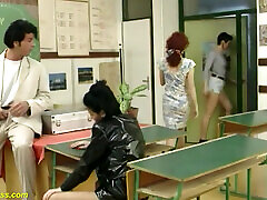 Hairy Asian college girl fucked by her teacher