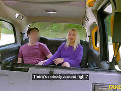 Fake Taxi - Blonde Brazilian girl betrays boyfriend to buy new glasses POV bbw reding her dildo sex