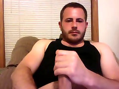 Hot guy jerks off