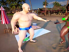 Culita the Brazilian Big Boty and Tits 4some bisexual Girl