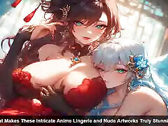 What Makes These Intricate Anime Lingerie and Nude Artworks Truly Stunning