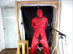 Nybon in red hanging Nybon in red hanging