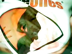 Gorgeous Britney teases in her senior lesbians shirt
