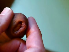 Wank and cumming through my closed foreskin