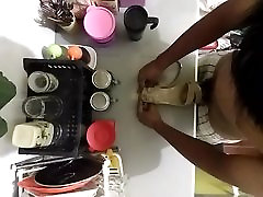 Fuck and Cum on Sister Flat black money car Sandals
