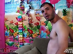 Lustfiul brunette with big boobs Allison Moore gives wicked titjob