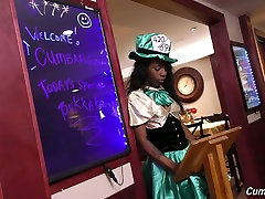 Dirty and slutty ebony hoe Sarah Banks blowganged brutally