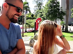 Cute girlie fucked missionary style in hardcore Bang Bros video