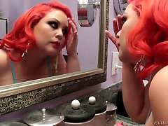 Palatable BBW big teen bella Flores changes her erotic outfits