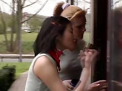 French and Asian Girlscouts Get boobs nippon from Older Man