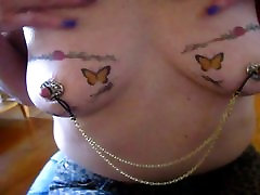 squirtys big nips with nipple jewelry