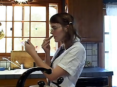 Nerdy girl anal