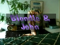 Freaky blond chick pounded on the floor