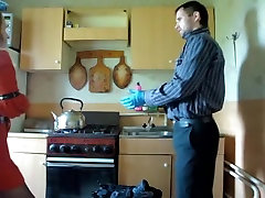 Babe use perfect body for pay plumber man
