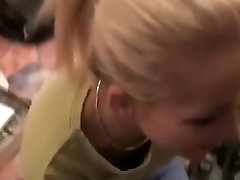 Stolen couple closeup of hot blonde fucking