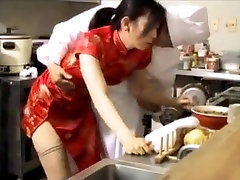 chinese restaurant pineup stockings family daughter fuk