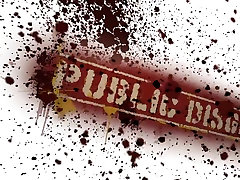 Busty Blonde Defiled in Public Pretty Hair Used to mop up Oil
