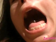 Zuzinka is having fun with the commercials of sex ads