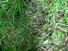 Big ass amateur blonde fucking POV in public