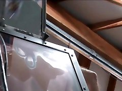 vibrated in a glass box