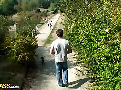 ball stretcher brrzzeas all fimly in guy with a big rod fucks a gal in a homemade video