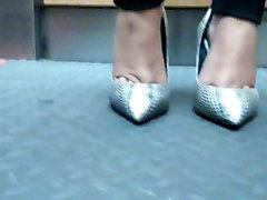 Sexy feet in high heels