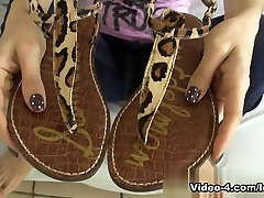Feet jassica great Cumshot Walking